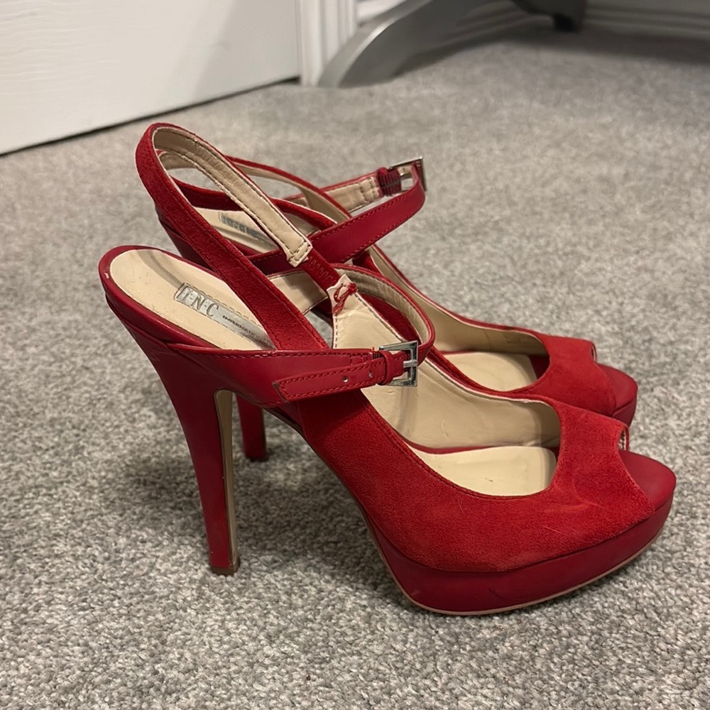 INC International Concepts Red Stiletto Heels